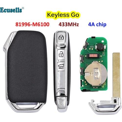 Car Remote Control Key 4A Chip 433MHz For Kia Sportage K5 Forte After 2017 Q2000 Auto Smart Promixity Card 81996-M6100