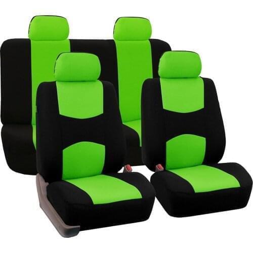 Polyester Fabric Car Seat Covers Universal Fit Most Interior Accessories For skoda rapid peugeot 206 camry 40 Suzuki Swift
