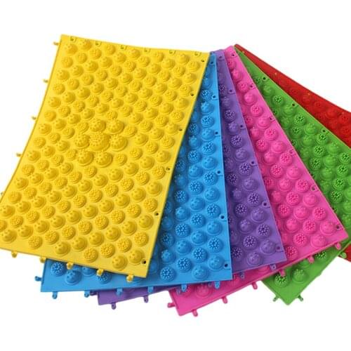 Acupressure Massager Mat Back Body Foot Cushion Massage Pad Relieve Stress Pain Yoga Spike Mat Foot Spiky Massager Trigger Point