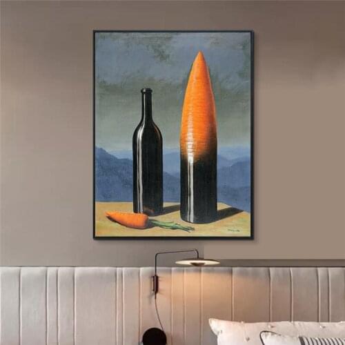 Nordic Style Home Decor HD Print Red Wine Carrots Painting Wall Art Canvas Simple Pictures Watercolor Poster Modular Living Room