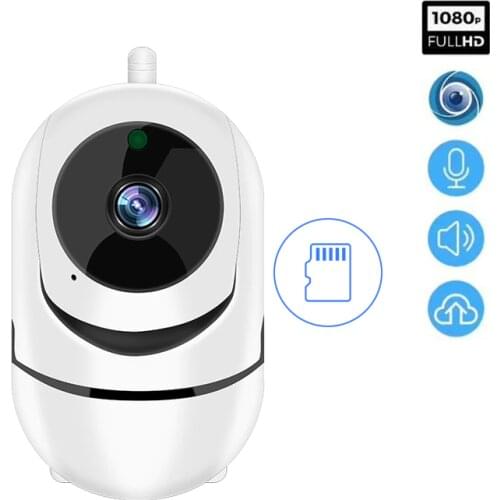 YCC365 1080P Cloud HD IP Camera WiFi Auto Tracking Camera Baby Monitor Night Vision Security Camera Home Surveillance Camera