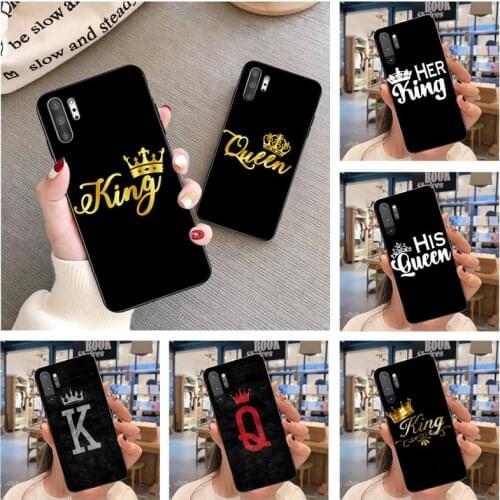 Crown QUEEN & KING Couples Phone Case For Samsung Galaxy Note20 ultra 7 8 9 10 Plus lite Samsung M21 M31S M30S M51
