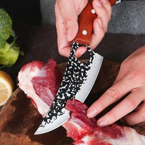Forged Scimitarsr Slicing Fish Boning Knife Slaughter Knife Kitchen Knife Chef Knife Hungting Knife Fishing Knife Cooking Knife