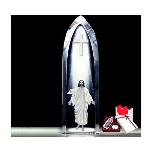 Creative ornaments Christian gift jewelry crystal ornaments Jesus Christian friends married Christmas gifts diy