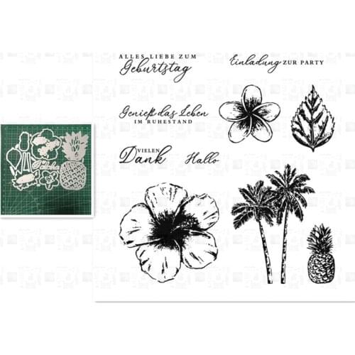 Pineapple Metal Cutting Dies And Stamps Stencils for DIY Scrapbooking Stamp/photo Album Decorative Embossing Paper