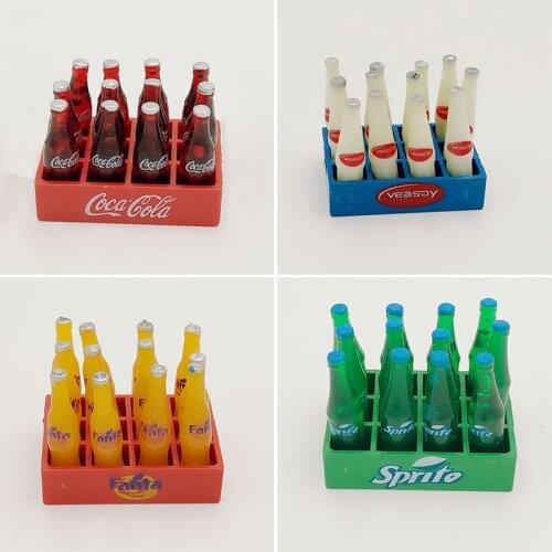 Fashion Doll Toys 1/12 Doll House Setting Decoration Accessories Mini Drinks & Trolley For Girls Toy Birthday Gifts