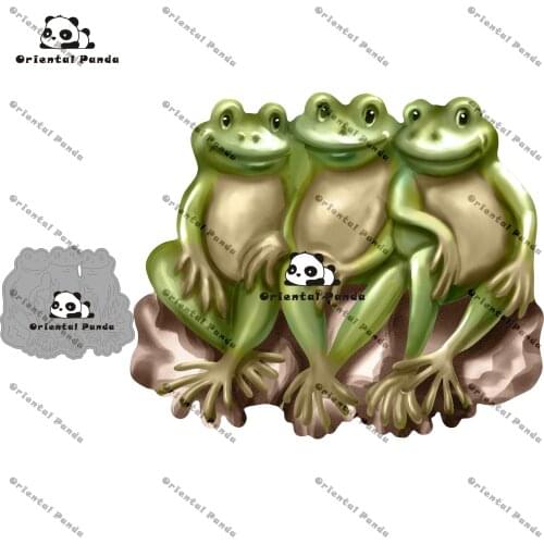 New Dies 2020 Camper Van Metal Three frogs Dies diy Dies photo album cutting dies Scrapbooking Stencil metal cutting die