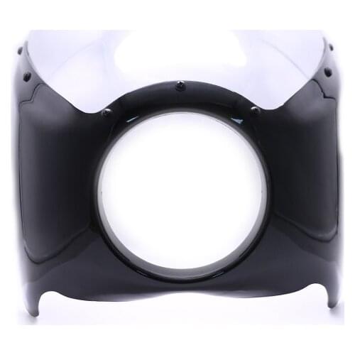 Motorcycle 7'' Windscreen Headlight Retro Handlebar Fairing Windshield For Harley Touring Cafe Racer Old School Dirt bike