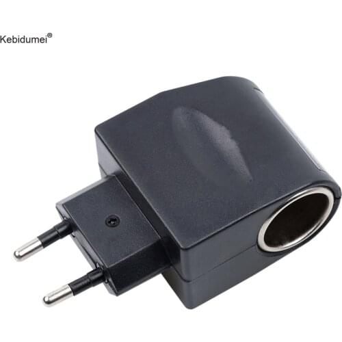 KebidumeiMini Portable Power AC 220V To DC 12V Black Car Cigarette Lighter Adapter Converter High Quality Automobile Accessories