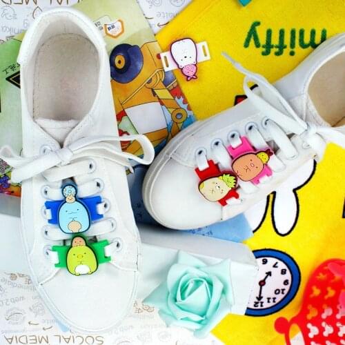 Japanese Anime Model PVC Shoe Decorations 5 Pcs a Set Casual/Sports Shoes Accessories Teens Childrens Shoelace Charm Ornament