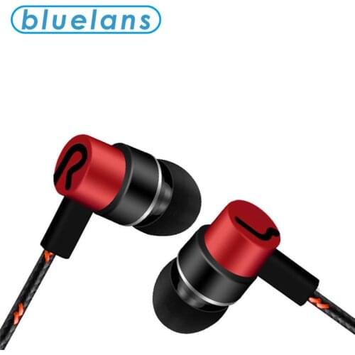 Bluelans Universal 3.5mm In-Ear 3D Stereo Earbuds Earphone Fashion Headsets Cloth Wire High Impedance Earphones for Cellphone