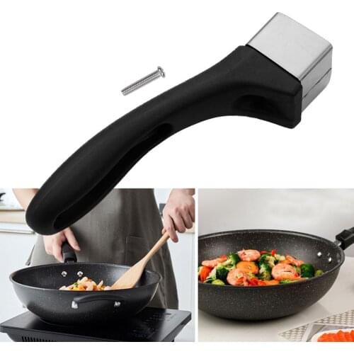 Universal Pot Handles Removable Scaldproof Bakelite Long Handle Grip Replacement for Pans Durable Kitchen Cookware Accessories