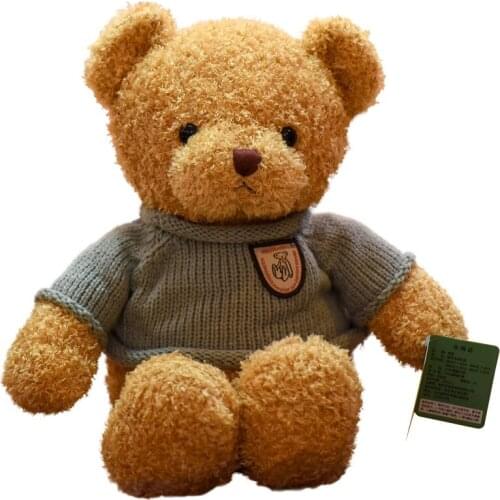 In StockSuper Cute Sweater Teddy Bear Clothes Little Bear Doll Cute Plush Toy Childrens Day Gift