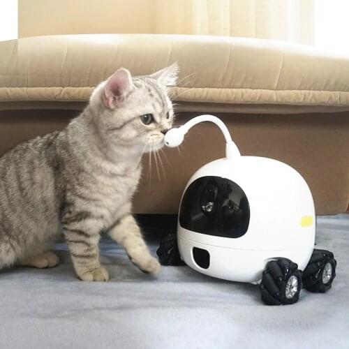 New Design Webcam Full HD 1080P smart pet robott robot pet toy robot with dog camera treat Cat toy Intelligent companion robot