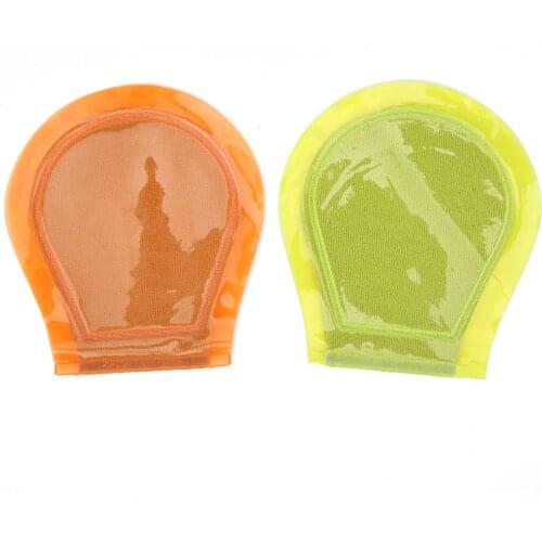 2pcs Pocket Golf Ball Cleaner Washer Portable Dirt Wiping Cleaning Tool Golf Ball Supplies Golf Cleaning Wipe (Green+Orange)