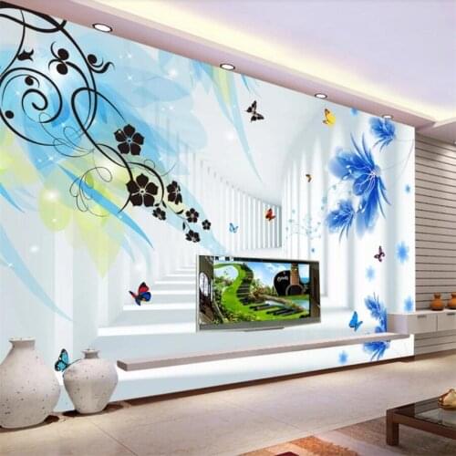 Beibehang Customize HD mural 3d wallpaper blue space extend europe papel de parede murals wall paper for living rooms wallpaper