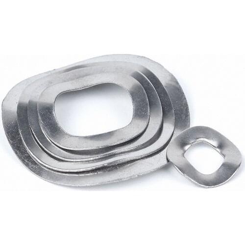5/10/20PCS 304 Stainless Steel Three Wave Washers Spring Washer M3 M4 M5 M6 M8 M10 M12 M16 M19 M23 M25 M27 M31 M39 M41