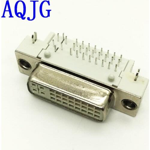 5pcs DVI 29Pin to PCB 90 Degree Female Connector Plug 24+5 Pin Female socket/Plug/jack for Video Audio display