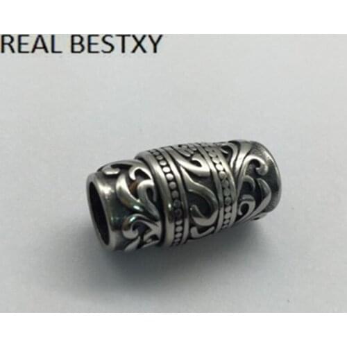 50pcs/lot 8mm hole Stainless Steel Magnetic Clasps Leather Magnet End Cap Clasp Buckle Connector For Diy Charm Bracelet Jewelry