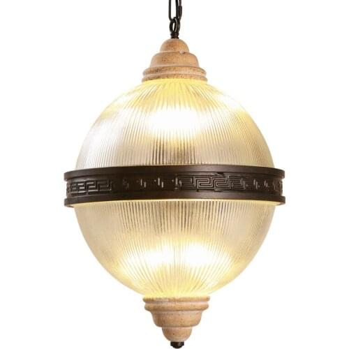 6 Heads Copper Hanging Lamp LED Pendant Light Fixture Retro Hang Lights Vintage Industrial Lighting Hanglamp Loft Style Lamparas
