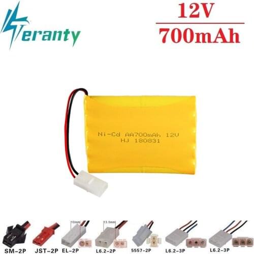 700mah 12v Rechargeable Battery For Rc toys Cars Tanks Train RC Robots Gun Boat NiCD Battery AA 12v 700mah Battery Pack