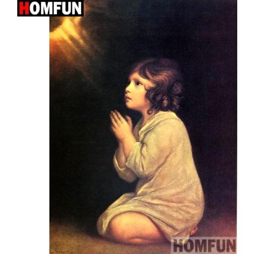 HOMFUN Full Square/Round Drill 5D DIY Diamond Painting "Religious figure" Embroidery Cross Stitch 5D Home Decor A07128