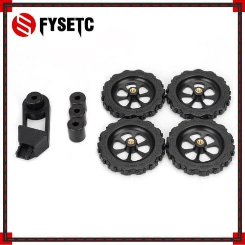 Aluminum Solid Spacer Bed Mount Strain Relief Bracket + Knob Leveler M4 Thread Twist Leveling For CR-10/CR10S Ender-3 Creality