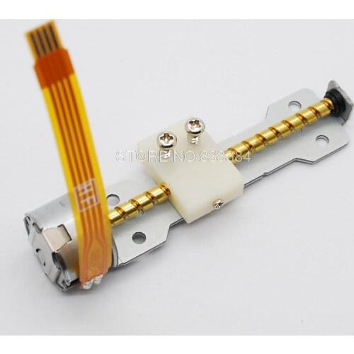 Free shipping!! 5pcs Nidec 3V-6V DC 2 phase 4 wire Micro stepper motor with slider dia15MM Rod 50MM Step angle 18 degrees