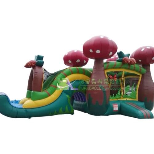 Party Rental Inflatable Mushroom Bounce House with Slide