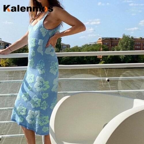 Long Dress Women Maxi Dresses Hollow Out Slim Bandage Vortex Knit Tie Dye Sling Bag Hip Dress Bodycon Sexy Club Beach Vestidos