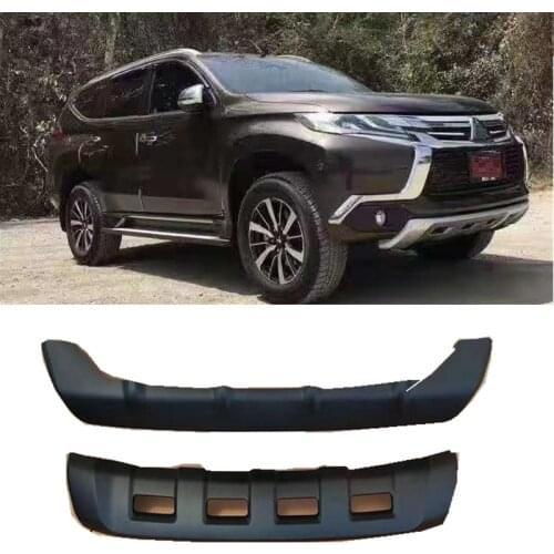 EXTERIOR AUTO ACCESSORIES 4X4 CAR PARTS FRONT REAR BUMPER PLATE COVER FIT FOR PAJERO SPORTS SUV AUTO EXTERIOR BUMPERS 2018