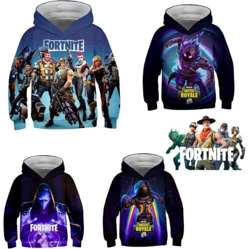 Fortnite Sweatshirt Anime Hoodie Kids Game Boys Clothes 3D Digital Hoodies Men Child Streetwear Spring Autumn Winter Sweatwer