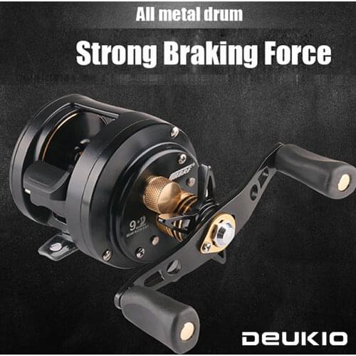DEUKIO 6:2:1 Spinning Reel Max Drag 10KG 11+1BB Water Resistance Metal Spool High Speed Bass Pike Fishing Saltwater Fishing Reel