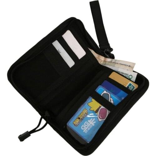 Every Day Carry Tactical Military Strike New Mens Nylon Tri-fold Credit/ID Cards Holder Purse Wallet Army Green ACU Black