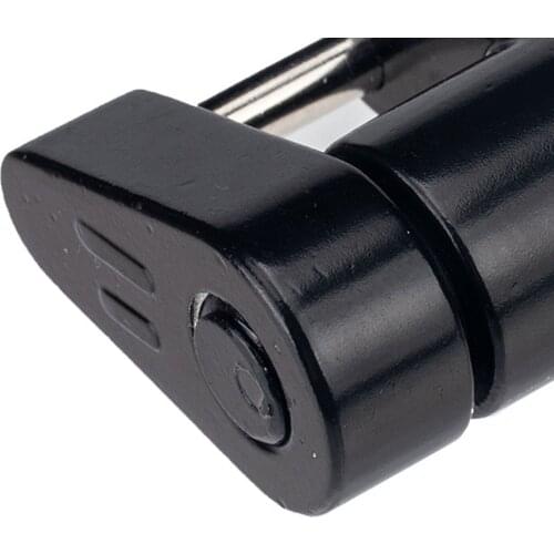 Compact Black Trailer Hitch Coupler Lock Dia 1/4 Inch 3/4" Span for Security with 2 Keys