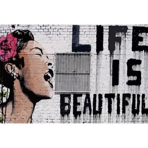 Life is Beautiful Photography Art Film Print Silk Poster Home Wall Decor 24x36inch
