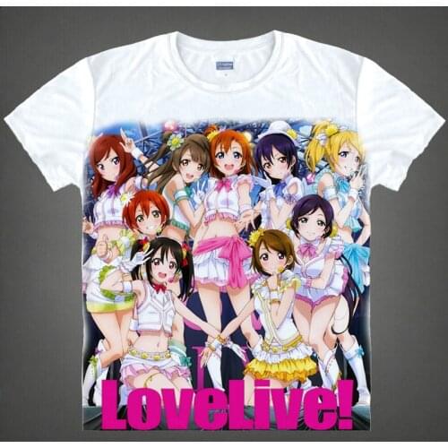 Lovelive! Cosplay Printed Yazawa Nico RinShort-Sleeve T-shirts Minami Kotori Love Live Fancy Tees Casual Tops t shirt