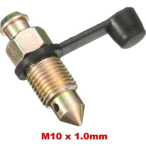 M10 x 1mm Motorcycle Brake Braking Caliper Bleed Screw Nipple with Dust Cap