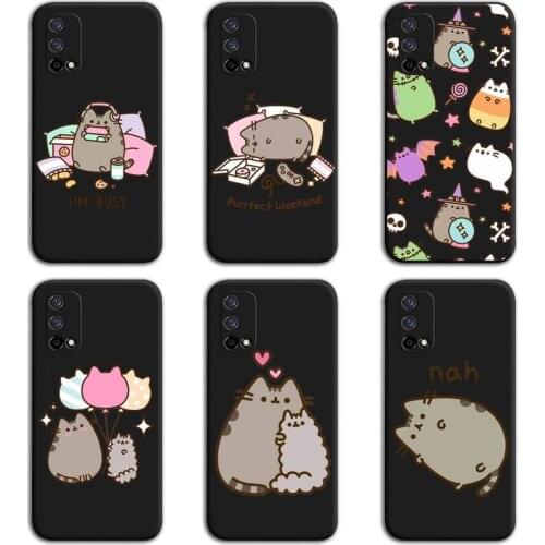 Cute Cartoon Cat Pusheens Phone Case For OPPO Realme 6 Pro C3 5 Pro C2 RENO2-Z A11X XT