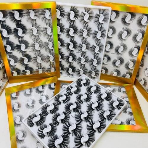 Reusable handmade 20 pairs false eyelashes set natural long thick fake lashes eye makeup accessory 50 sets/lot DHL Free