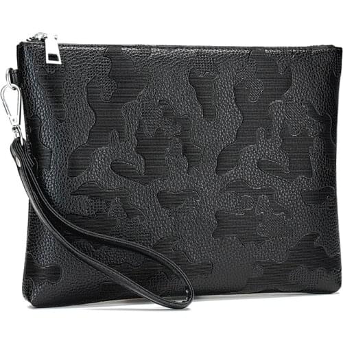 New Design Mens Day Clutch Soft Envelop Bag Big Capacity Handbag Messenger Bag Male Travel Bag iPad Case