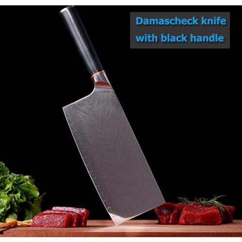 GZV Damascus Steel Chef Knife Japanese VG10 Core Blade Razor Sharp Kitchen Knives G10 Handle Slicing Knife Senior Gift Box