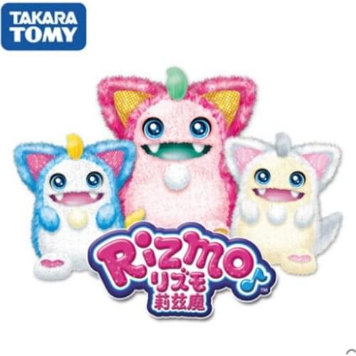 Original TAKARA TOMY RIZMO Plush Dolls Boys Girls Grow Up Hatching Dolls Singing Electronic Pets Figures Toys for Children