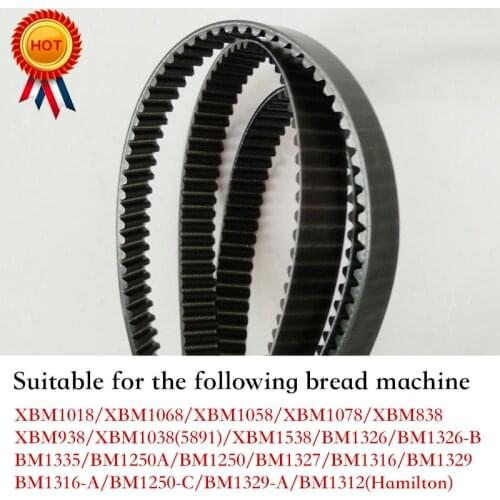 Belt for Bread Machine Parts and Components XBM1538/BM1326/BM1326-B/BM1335/BM1250A/BM1250/BM1250-C Breadmaker Conveyor Belts