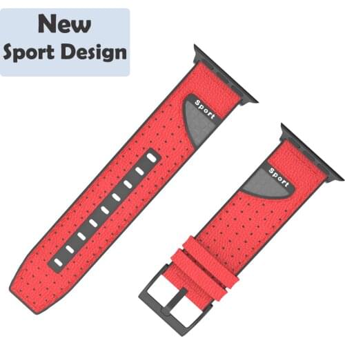 For Apple Watch 6 Band 44mm 40mm 42mm 38mm Outdoor Sport Band Leather Carbon Fiber Wrist Watchband Strap For iWatch 5 4 3 2 1 SE