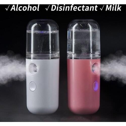 Portable Nano Face Sprayer Humidifier Mist Atomization Moisturizing 30ML Facial Steamer Skin Care Beauty Device USB Charging