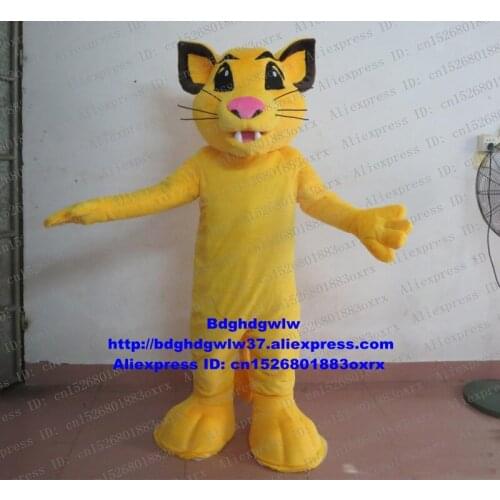 Yellow Simba Lion Mascot Costume Adult Cartoon Character Outfit Suit Classic Giftware Gifts And Souvenirs zx382 Free Shipping