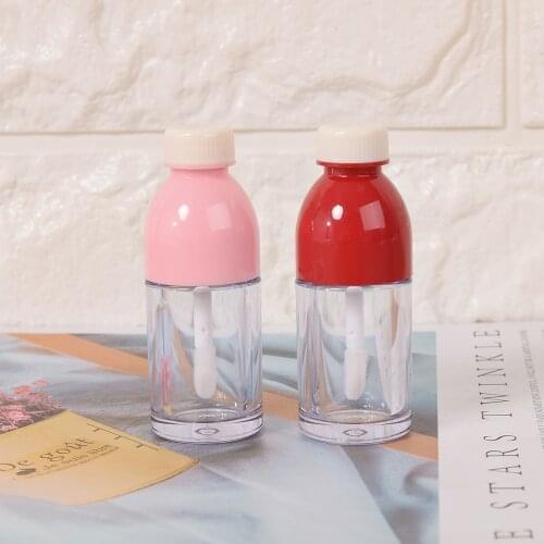 1/5pcs Creative Empty Lip Gloss Tubes Beverage Bottle Shaped Empty lip gloss tubes 8ml Refillable Lip Balm Bottles With Rubber