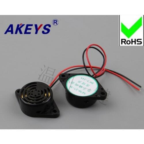 1PC Buzzer SFM-27 DC3-24V Black high decibel alarm continuous sound loudspeaker horn black