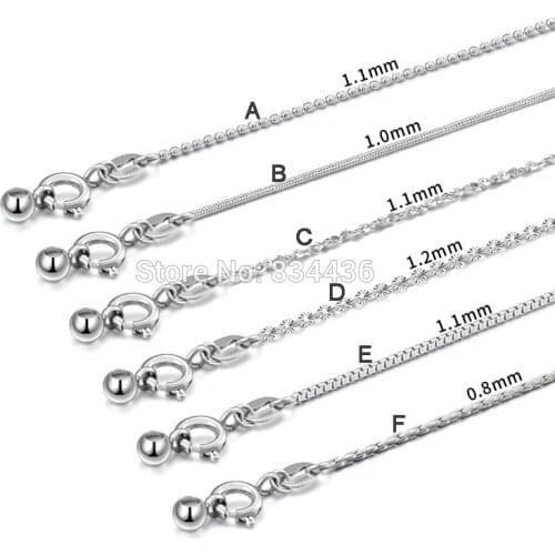 100pcs 316L Adjustable Stainless Steel Needle End Universal Necklaces Chains Womens DIY Acccessories Jewelry Gifts Bulk Sales
